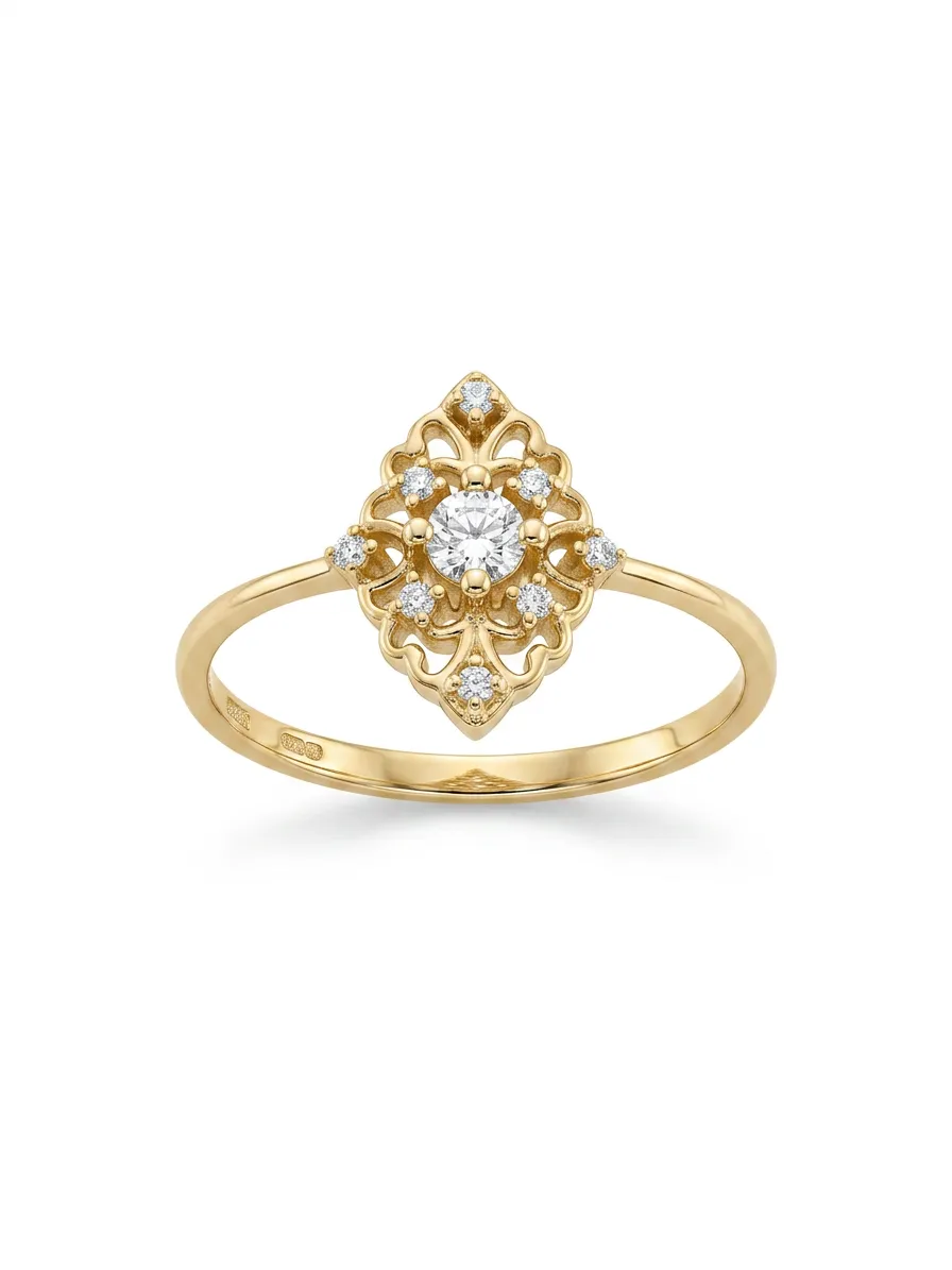 14 K Vintage Yüzük