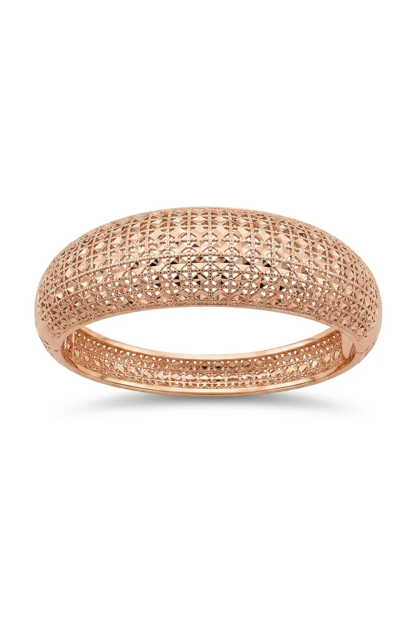 14 K Kalemli Rose Dantel Kelepçe
