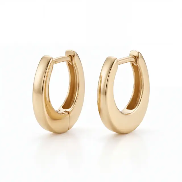 14 K Damla Form Küpe