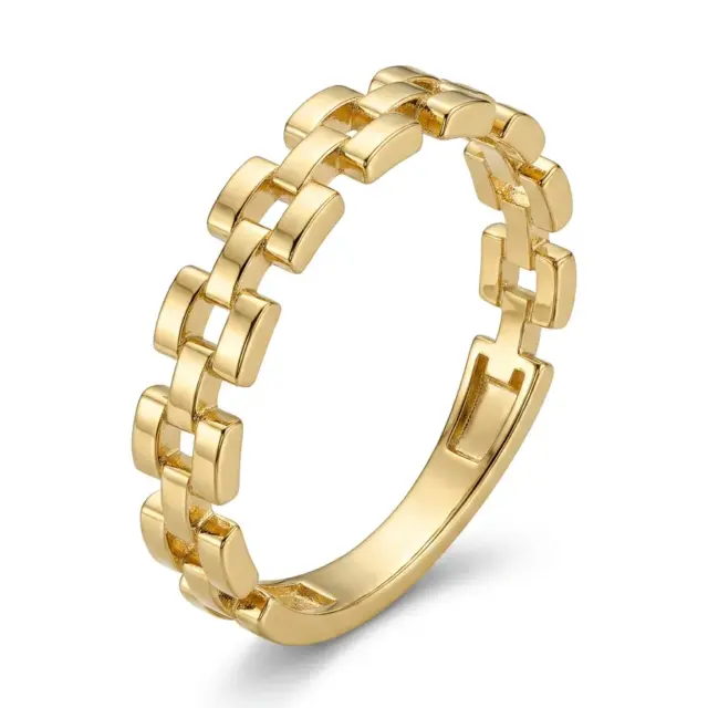 14 K Zincir Model Taşsız Yüzük