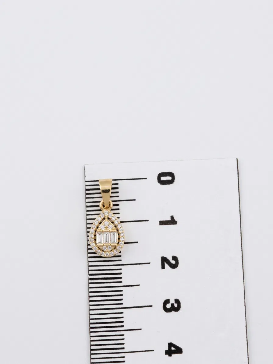 14 K Damla Baget Kolye Ucu