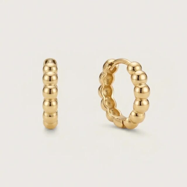 14 K Top top Pıtırcık Küpe