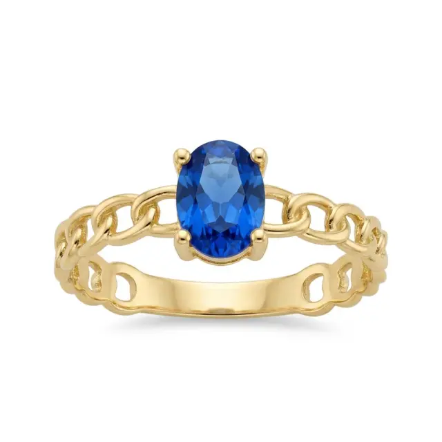 14 K Safir Taşlı Gurmet Yüzük