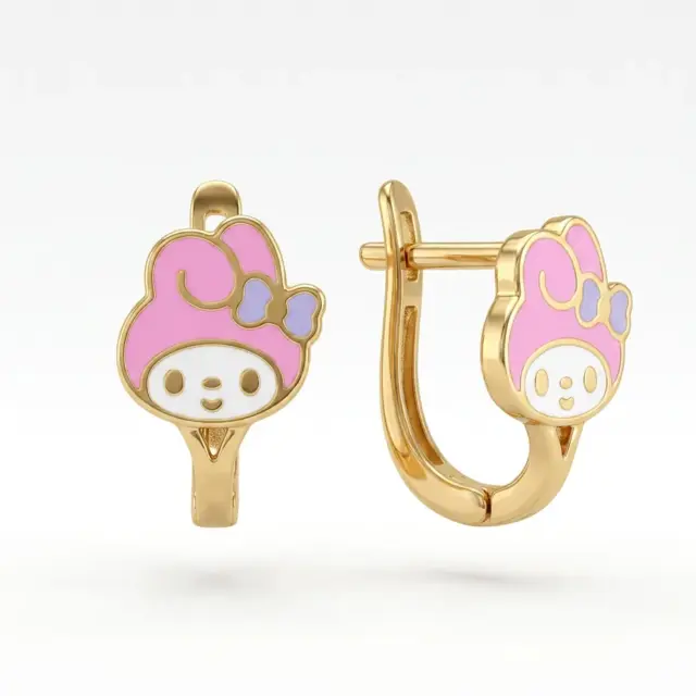 14 K My Melody Çocuk Küpesi