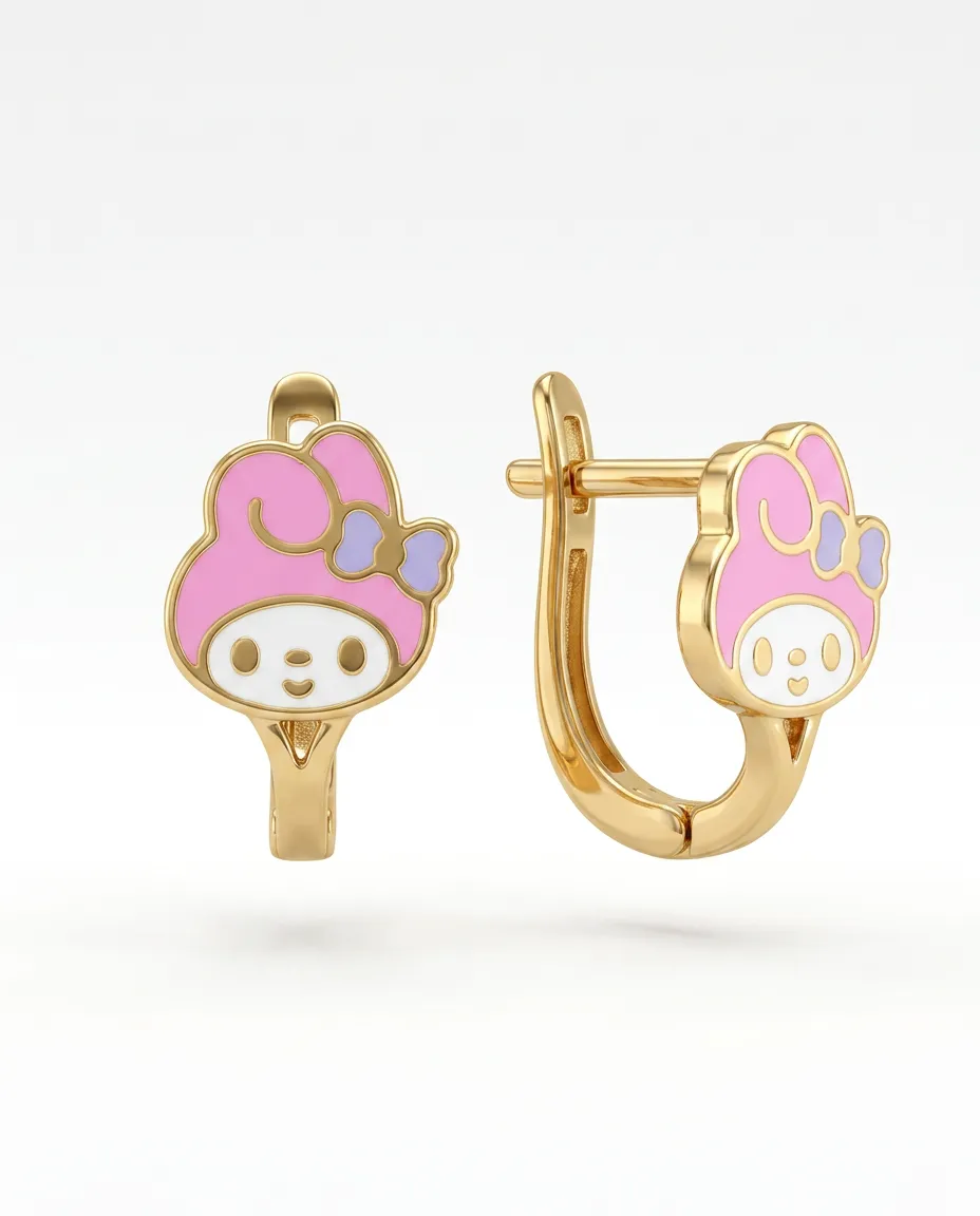 14 K My Melody Çocuk Küpesi