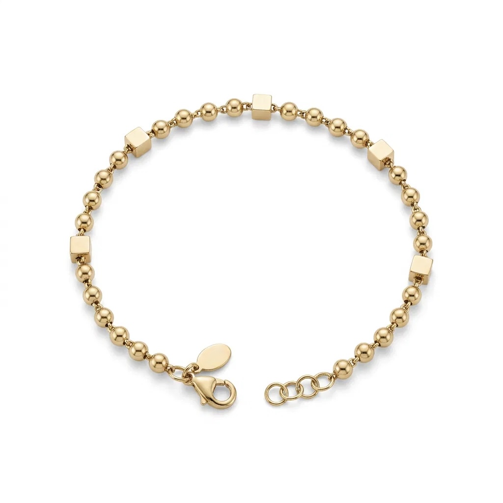 14 K Top Küp Bileklik