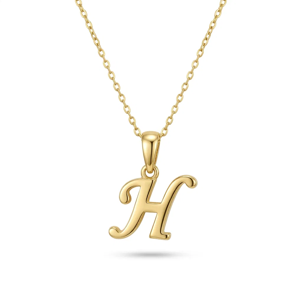 14 K H Harfi Kolye