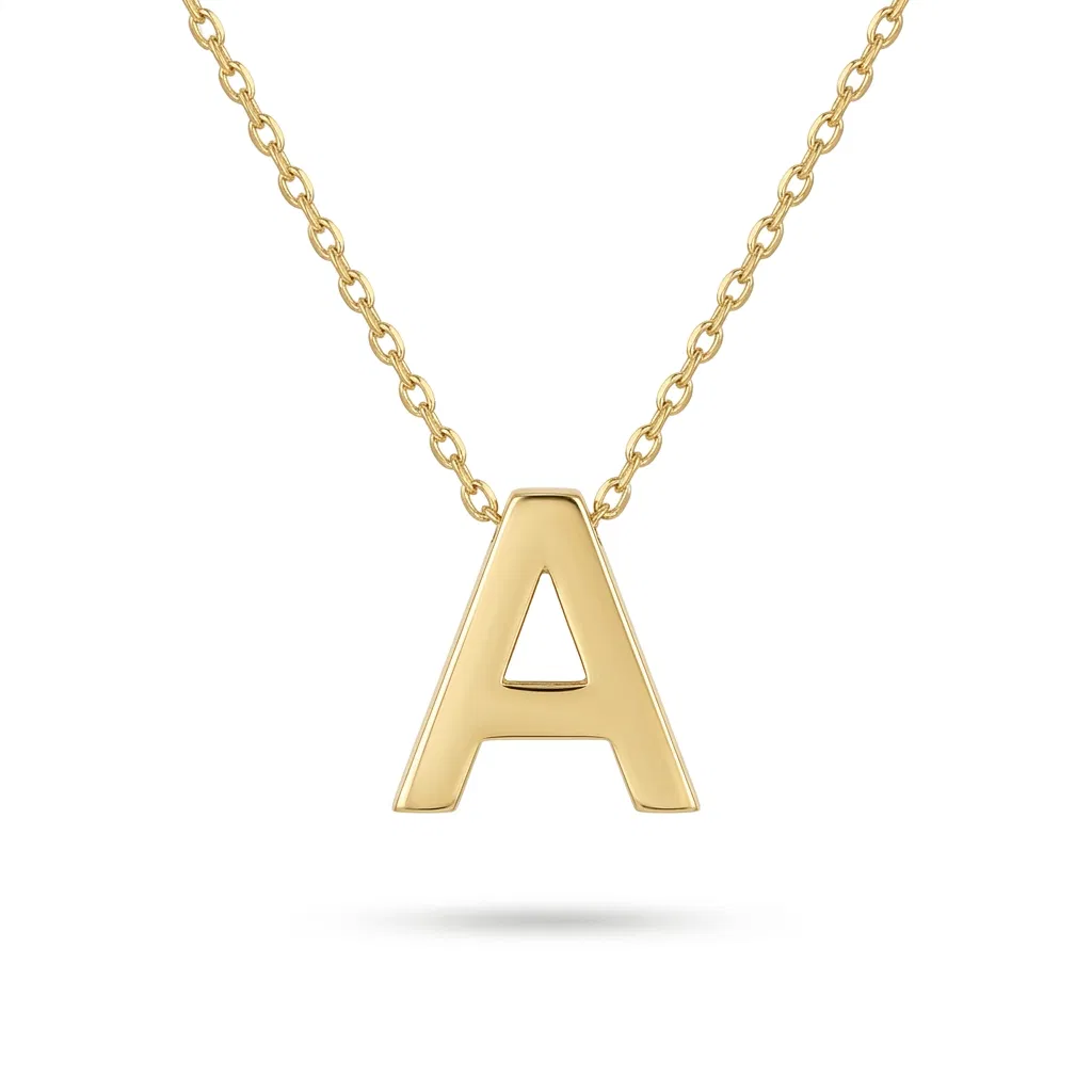 14 K A Harfi Kolye