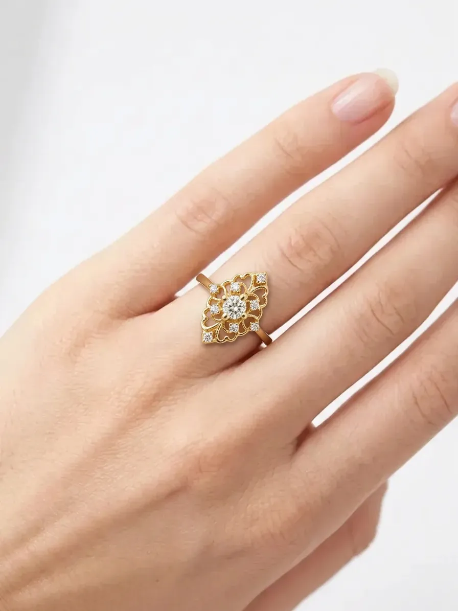 14 K Vintage Yüzük