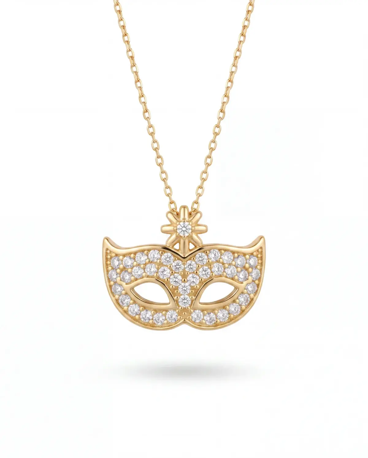 14 K Maske Kolye