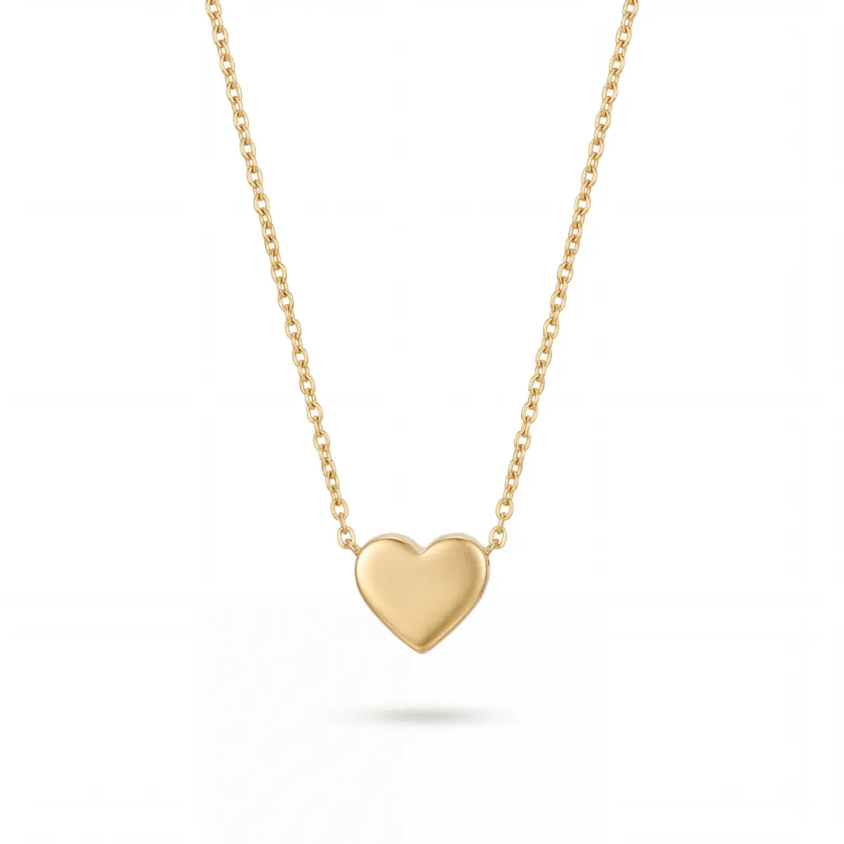 14 K Kalp Kolye