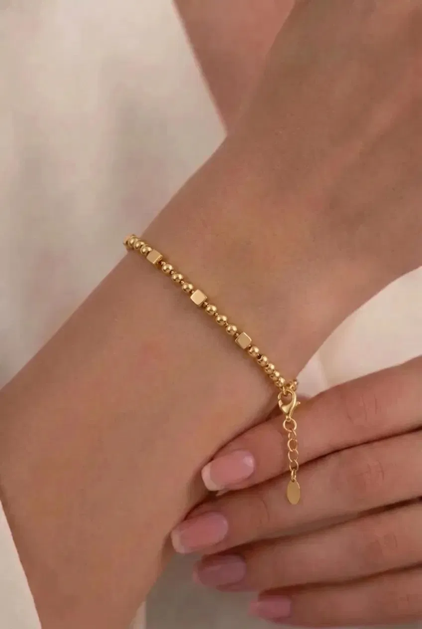 14 K Top Küp Bileklik