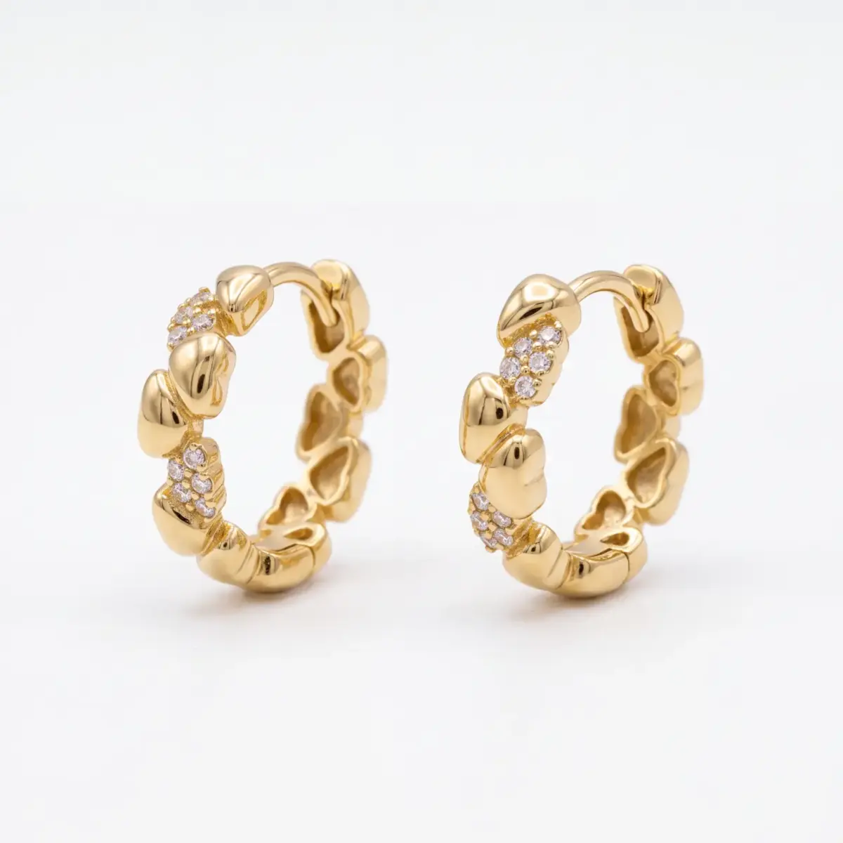 14 K Taşlı Stone Küpe