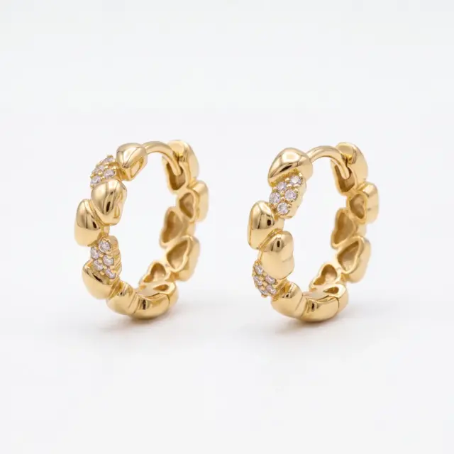 14 K Taşlı Stone Küpe