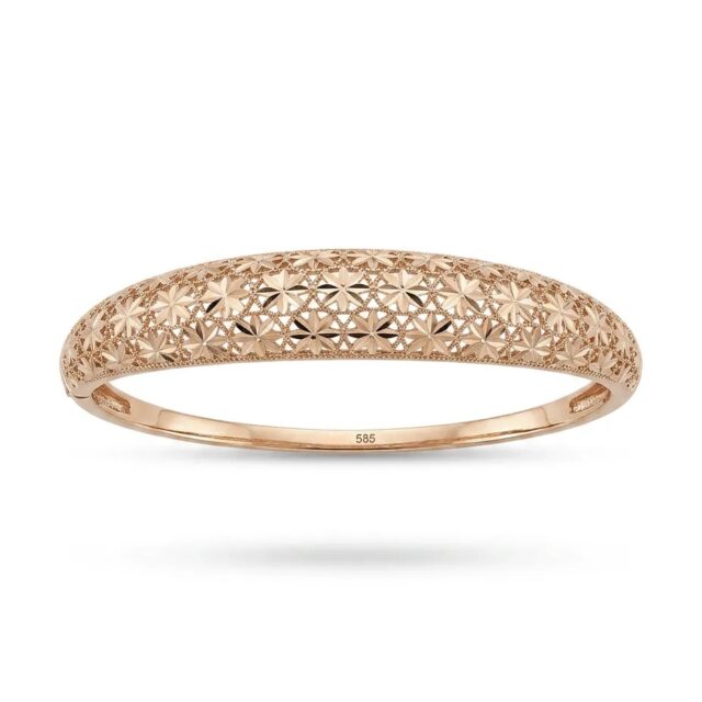 14 K Dantel Rose Kelepçe