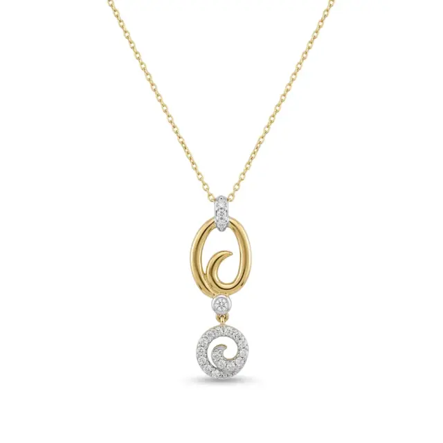 14 K Spiral Tasarım Kolye